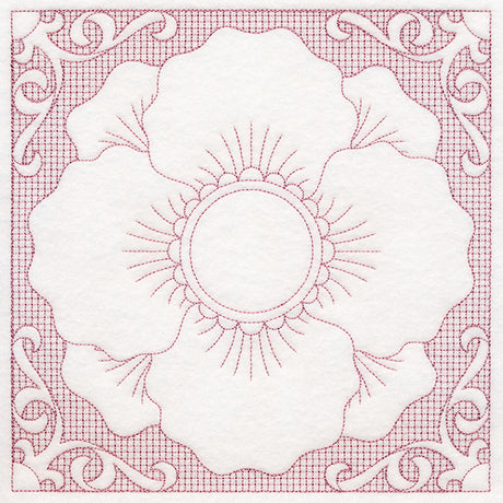 Blooming Beauty Poppy (Trapunto)