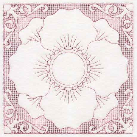 Blooming Beauty Poppy (Trapunto)