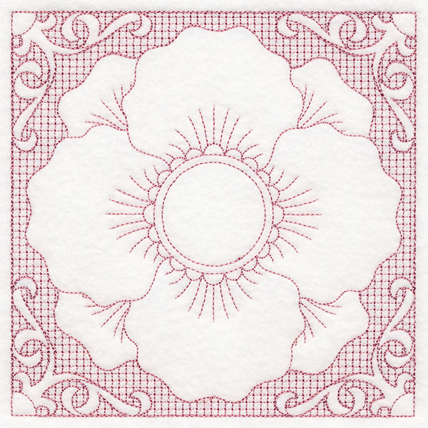 Blooming Beauty Poppy (Trapunto)