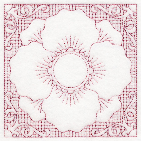 Blooming Beauty Poppy (Trapunto)