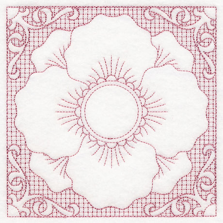 Blooming Beauty Poppy (Trapunto)