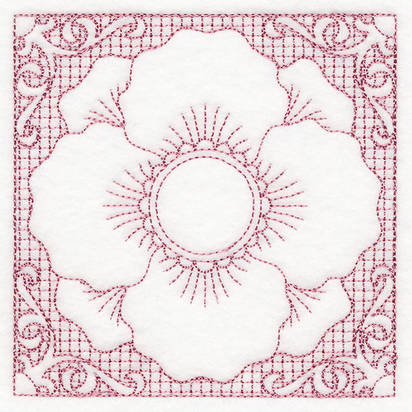 Blooming Beauty Poppy (Trapunto)