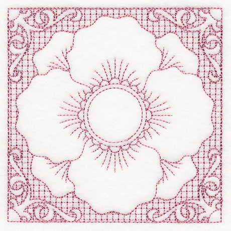 Blooming Beauty Poppy (Trapunto)