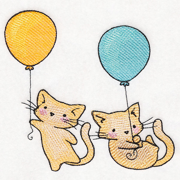 Joyful Balloon Kitties