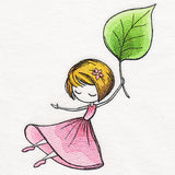 Spring Breeze Beauty with Leaf