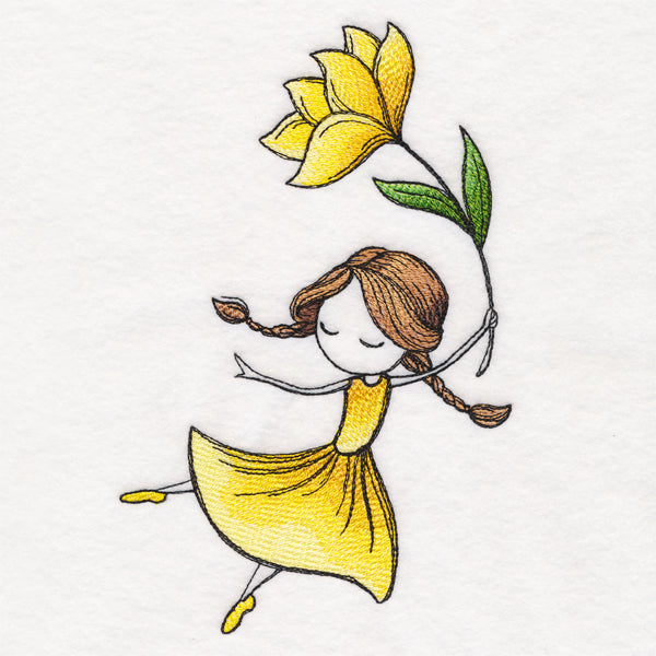 Spring Breeze Beauty with Flower