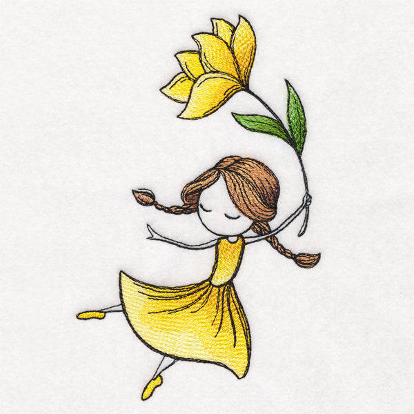 Spring Breeze Beauty with Flower