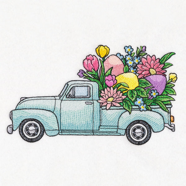 Retro Easter Truck