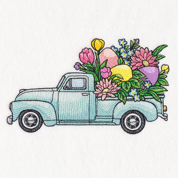 Retro Easter Truck