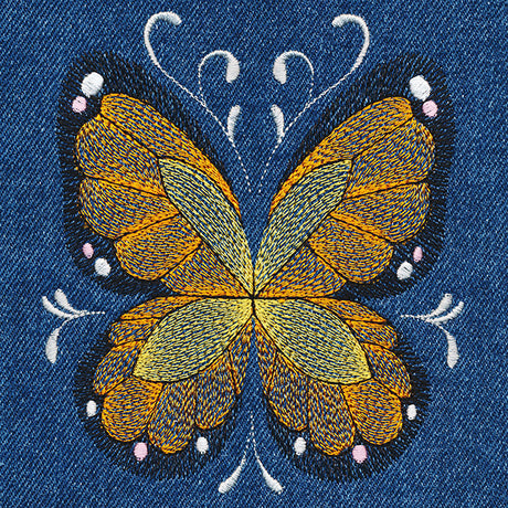 Butterfly Flourish Pocket