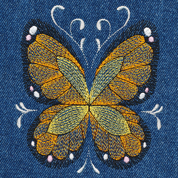 Butterfly Flourish Pocket