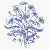 Poppies and Daisies Bouquet