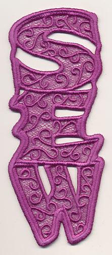 Sew Bookmark (Lace)