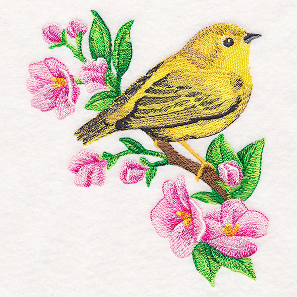Yellow Warbler in Watercolor