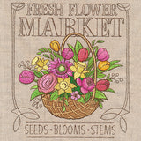 Spring Market Flower Sign