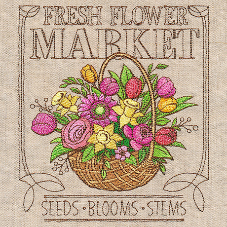 Spring Market Flower Sign