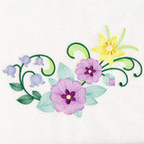 Fanciful Daffodil & Violet Spray