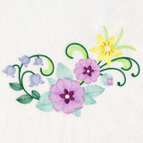 Fanciful Daffodil & Violet Spray