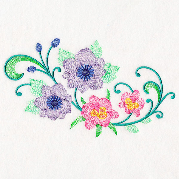 Captivating Clematis & Iris Spray