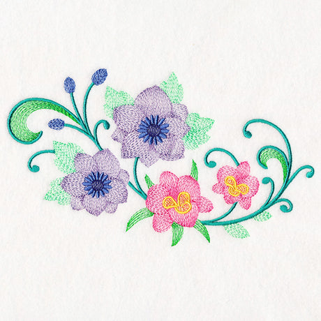 Captivating Clematis & Iris Spray