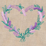 Delicate Lavender Heart Wreath