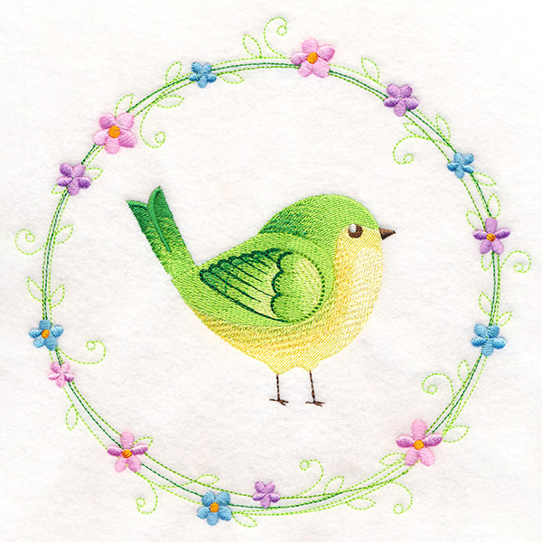Peridot Bird Wreath