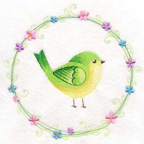 Peridot Bird Wreath