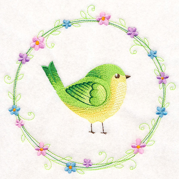 Peridot Bird Wreath