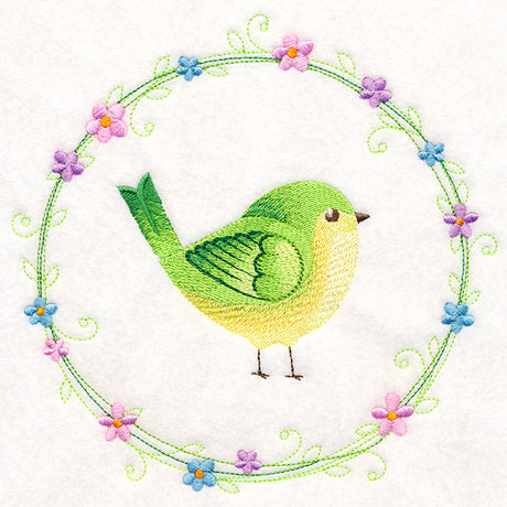 Peridot Bird Wreath