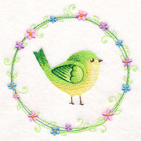 Peridot Bird Wreath