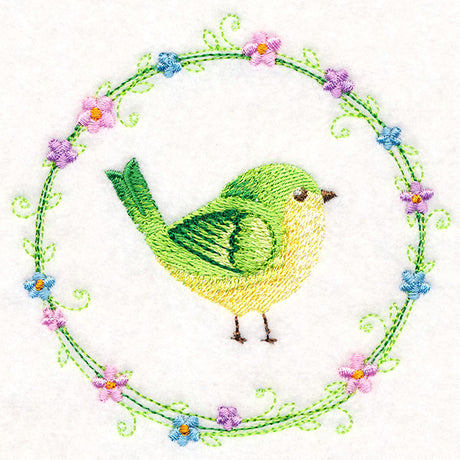 Peridot Bird Wreath