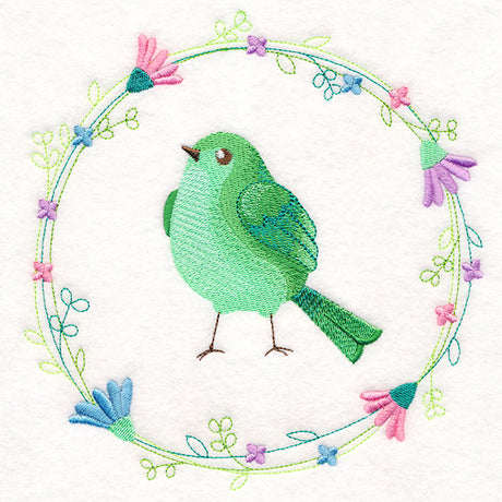 Emerald Bird Wreath