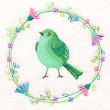 Emerald Bird Wreath