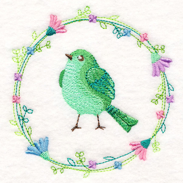 Emerald Bird Wreath