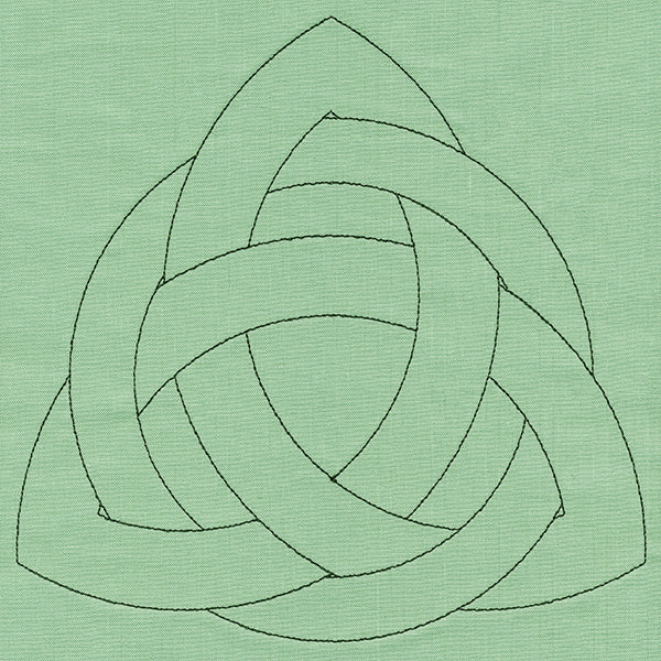 Triquetra Celtic Knotwork (Double Run)