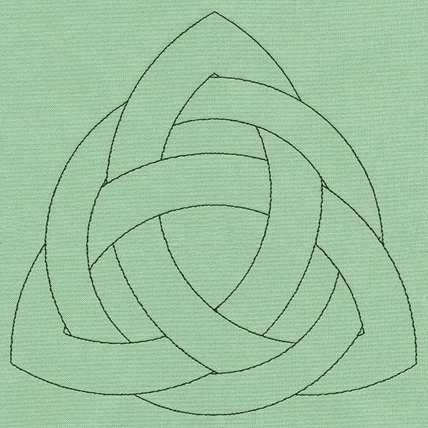 Triquetra Celtic Knotwork (Double Run)