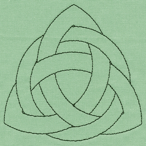 Triquetra Celtic Knotwork (Double Run)