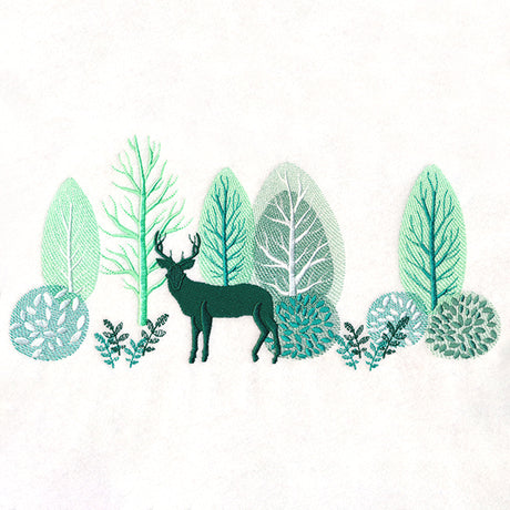 Lush Woodland Border