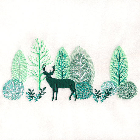 Lush Woodland Border