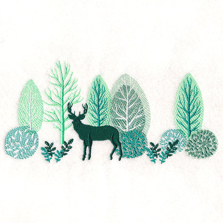 Lush Woodland Border