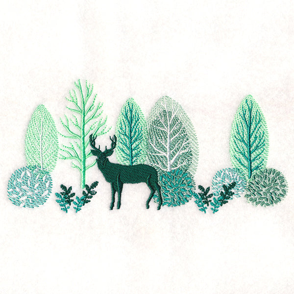 Lush Woodland Border