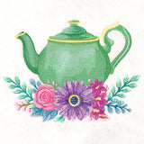Teapot Bouquet in Watercolor
