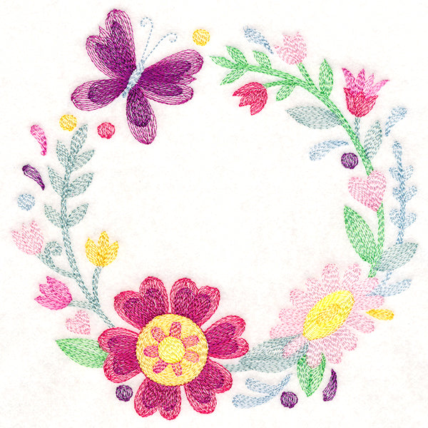 Blossoming Butterfly Wreath
