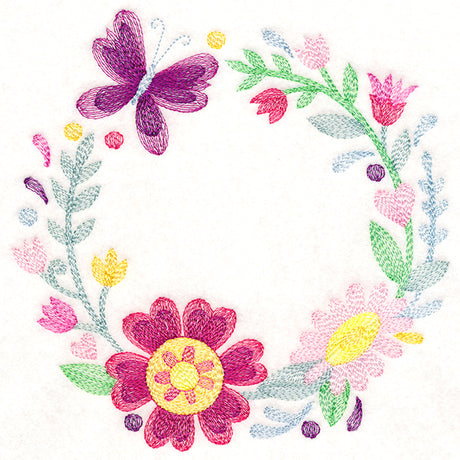 Blossoming Butterfly Wreath