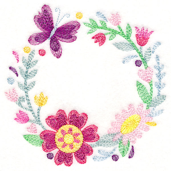 Blossoming Butterfly Wreath