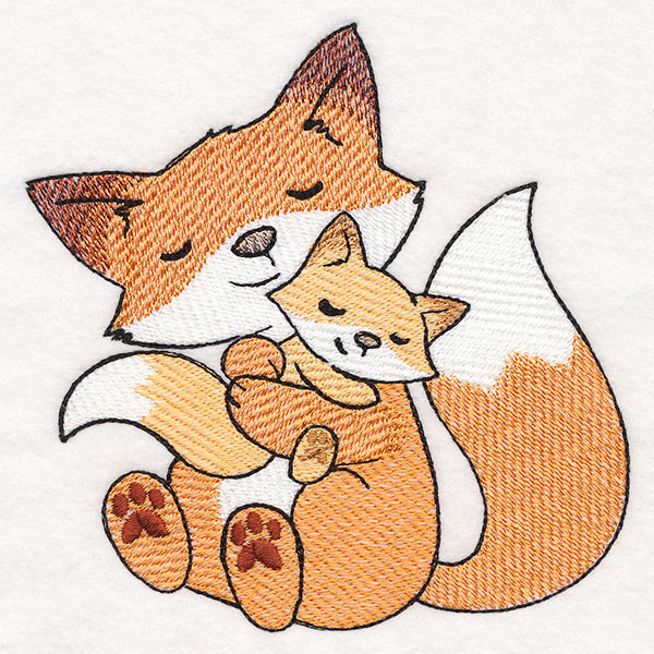 Snuggling Foxes