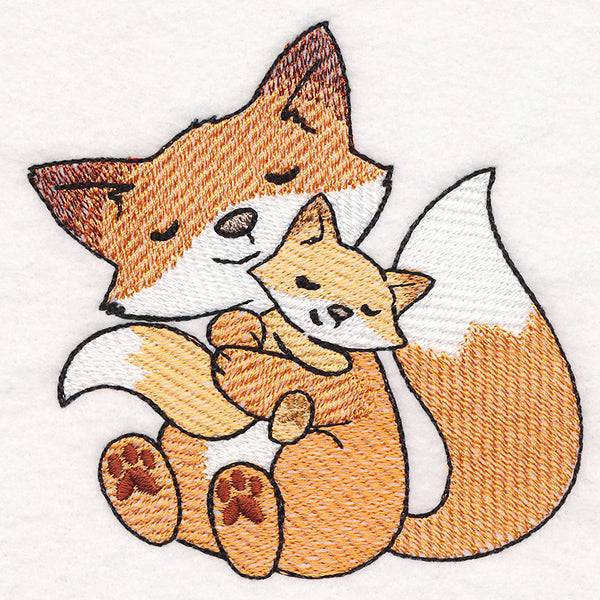 Snuggling Foxes
