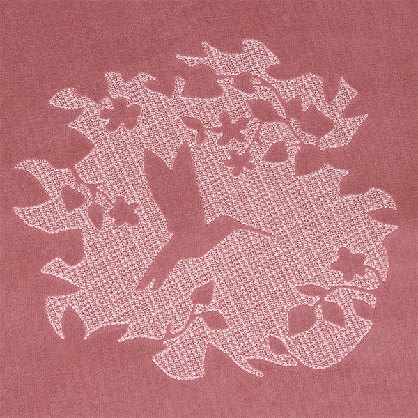 Woodland Hummingbird Scene (Embossed)