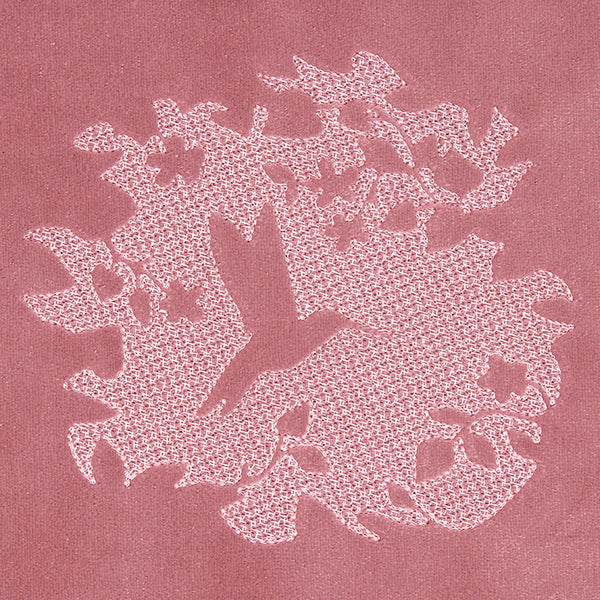 Woodland Hummingbird Scene (Embossed)