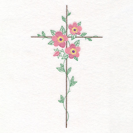 Delicate Lenten Rose Cross